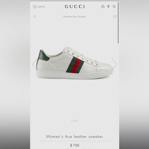 Gucci Ace Leather Sneaker